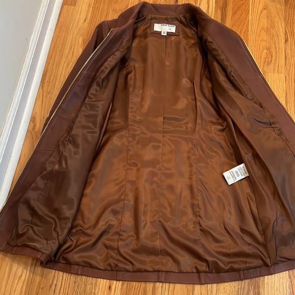 Anne Klein Leather Coat - Picture 9 of 10